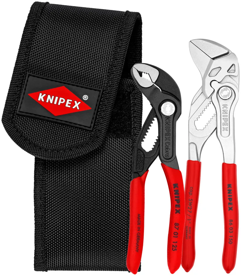 2 Pc Mini Pliers in Belt Pouch - Cobra® and Pliers Wrench