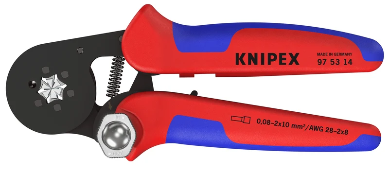7 1/4" Self-Adjusting Crimping Pliers For Wire Ferrules
