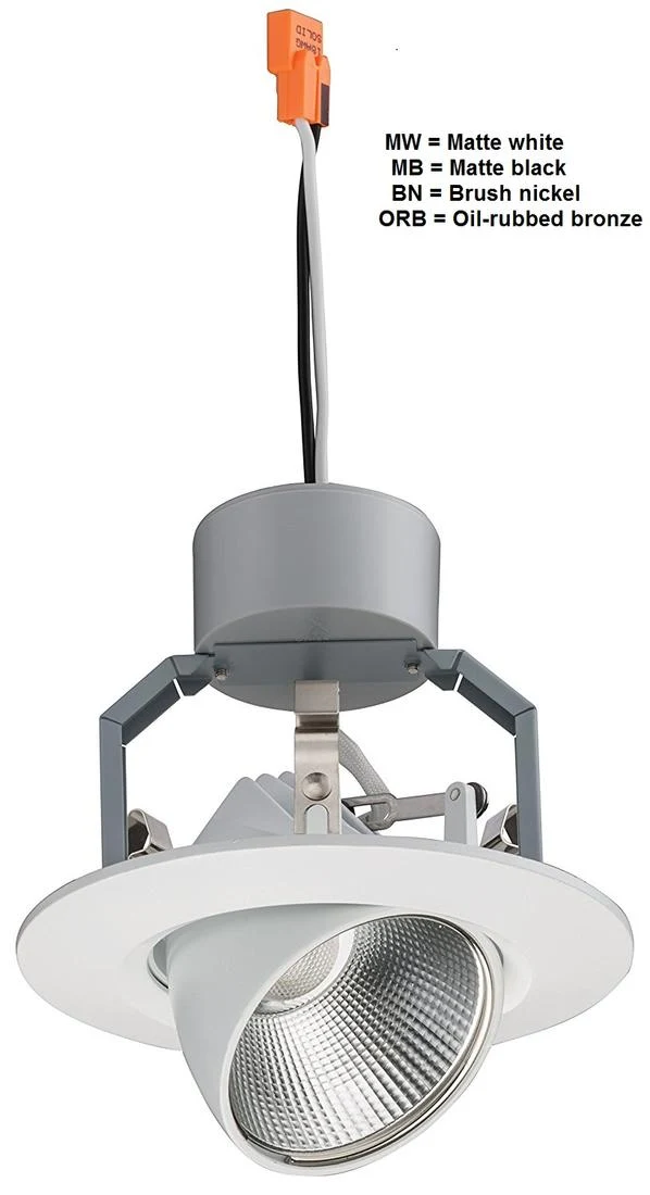 MODULE LED 6" RECESSED RETROFIT ADJ.GIMBAL 12.2W 3000K WH