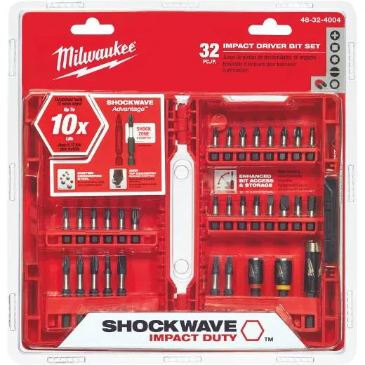 BIT "SHOCKWAVE" IMPACT DRIVER KIT OF 32 PIECES