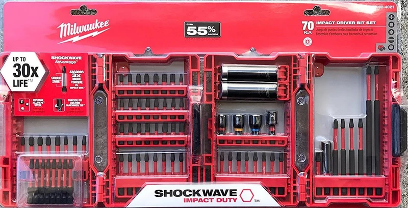 BIT "SHOCKWAVE" DRIVER KIT OF 70 PIECES