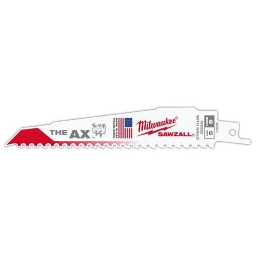 BLADE SAWZALL THE AX 5-TPI 6X 1X .062"