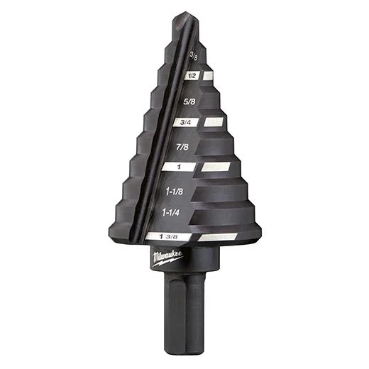 BIT STEP DRILL #4 1/4 TO 1-3/8" SIZE 3/8" SHANK