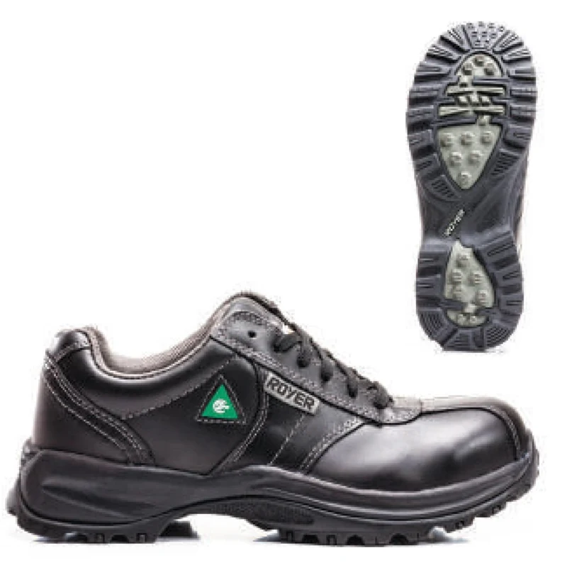 SHOES LACED SIZE 9-1/2 LEATHER BLACK