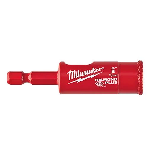 HOLE SAW DIAMOND PLUS 5/8" SHANK 1/4"