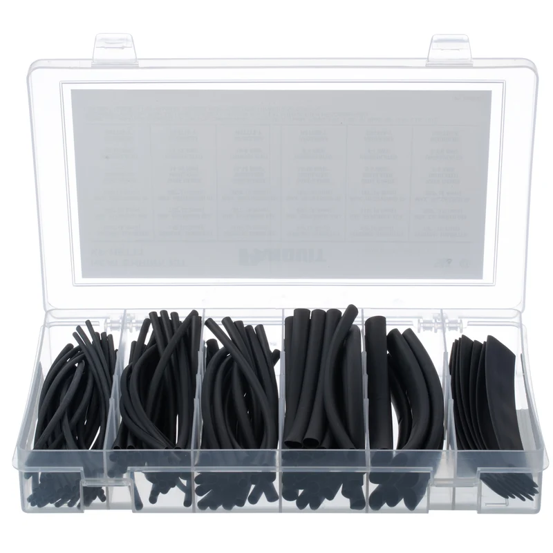 Dry-Shrink™ Heatshrink, Black, Adhesive Lined PO, PK1 KP-HSTT1