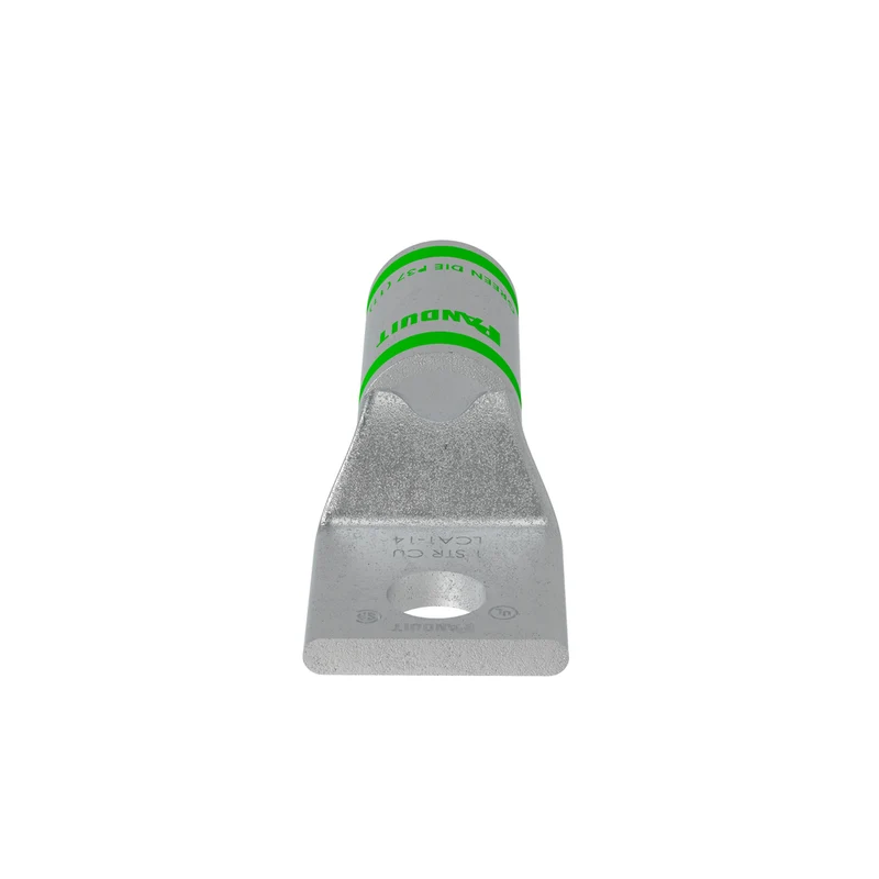 Pan-Lug™ Comp. Lug, 1, Tin Plt Copper, Strt, One 1/4" Stud, PK20 LCA1-14-E