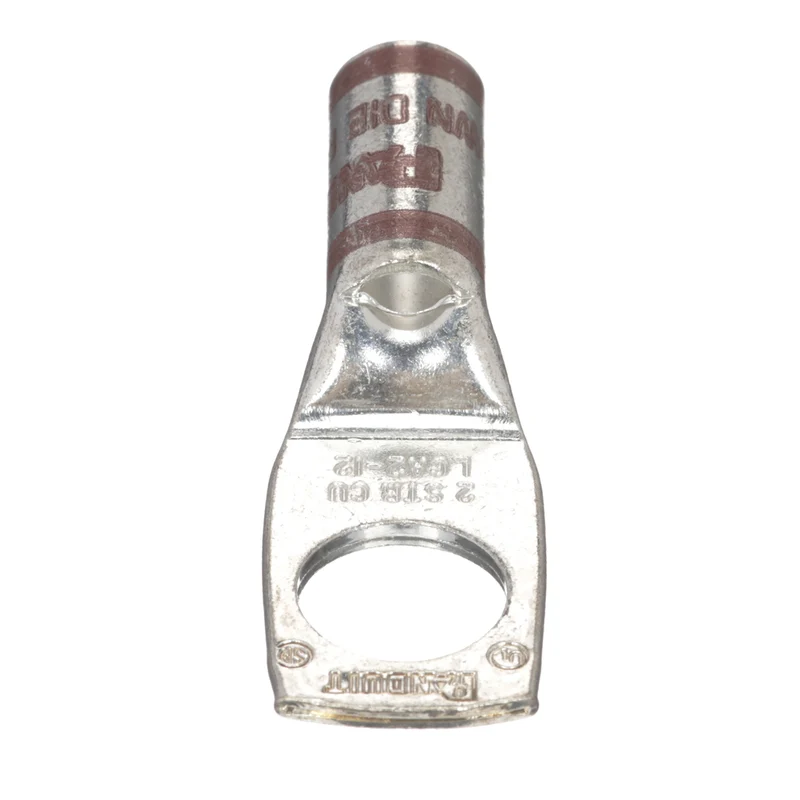 Pan-Lug™ Comp. Lug, Tin Plt Copper, Strt, One 1/2" Stud, PK25 LCA2-12-Q
