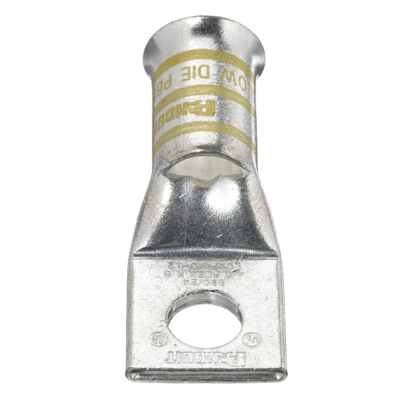 Pan-Lug™ Comp. Lug, 4/0, Flare, Tin Plt Copper, Strt, One 1/2" Stud LCAF4/0-12-X
