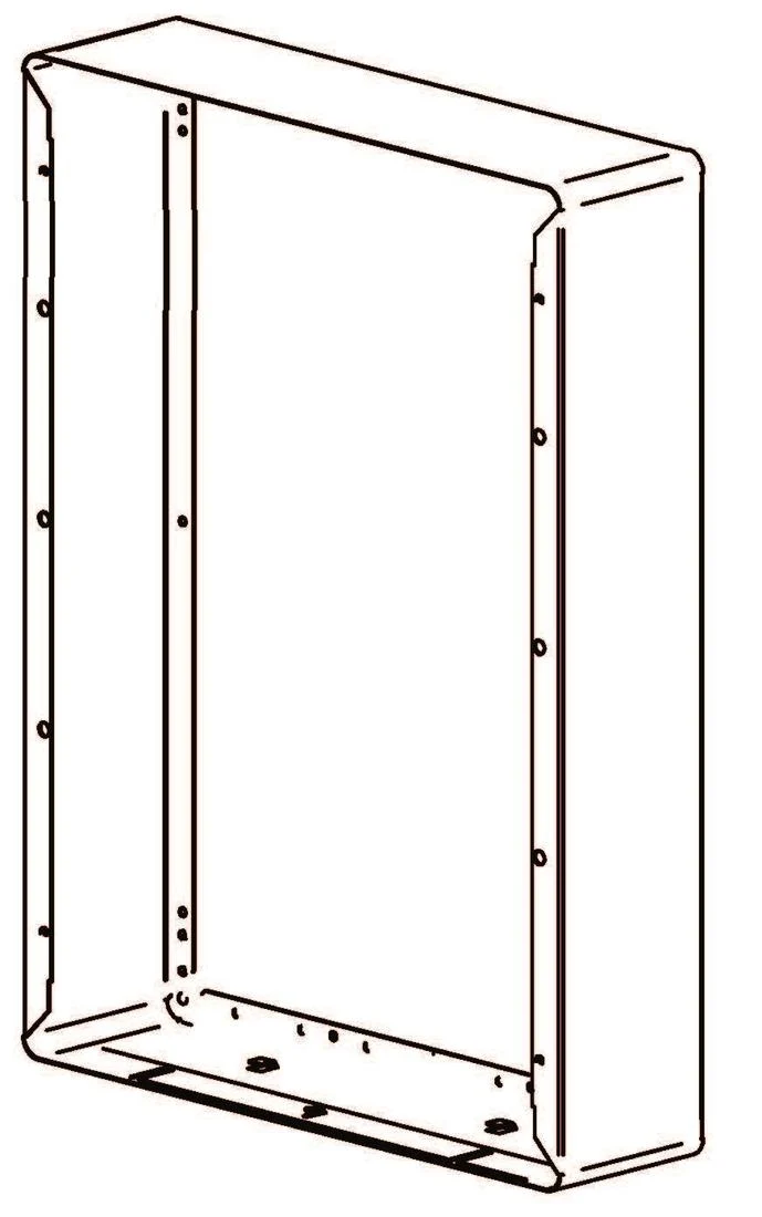Surface mounting box single unit white