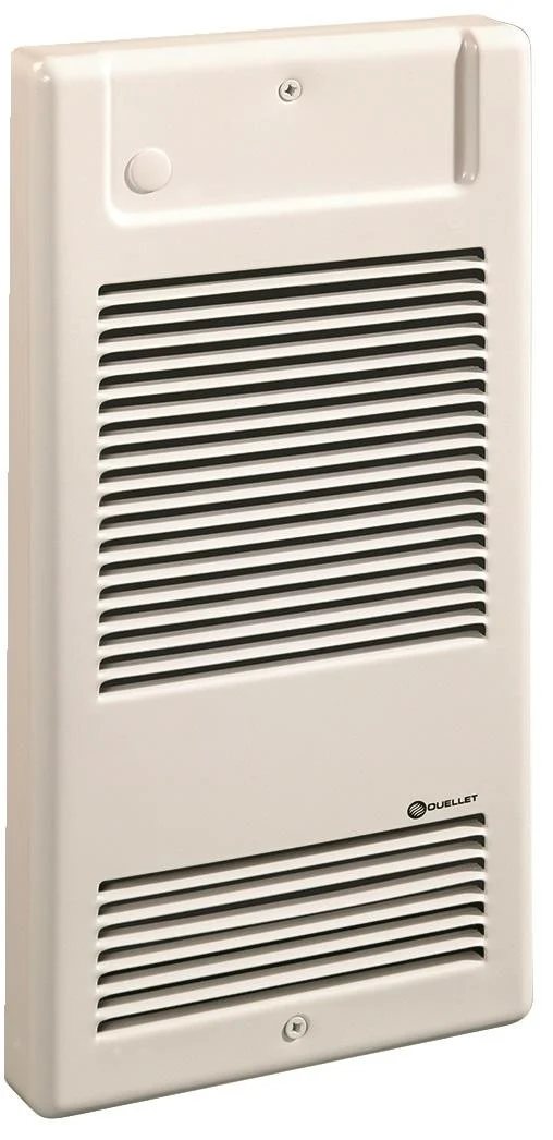 Residential wall fan heater 1500/1125W 240/208V white