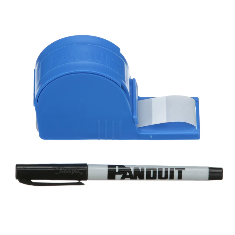 StrongHold™ Cable Marker Dispenser, Vinyl, White, 0.38" Label H S100X125VARY