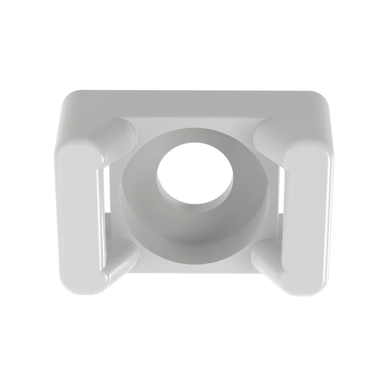 Cable Tie Mount, Natural, PA 6.6, 0.86x0.61", #10 Screw, PK100 TM3S10-C