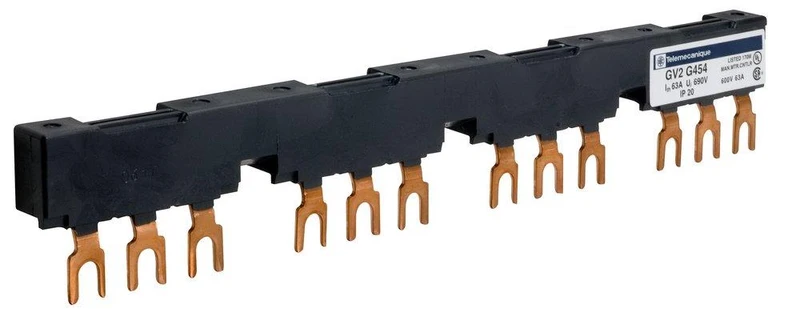 BUSBAR SET OF 3P 63A FOR 2-GVS 45MM PITCH