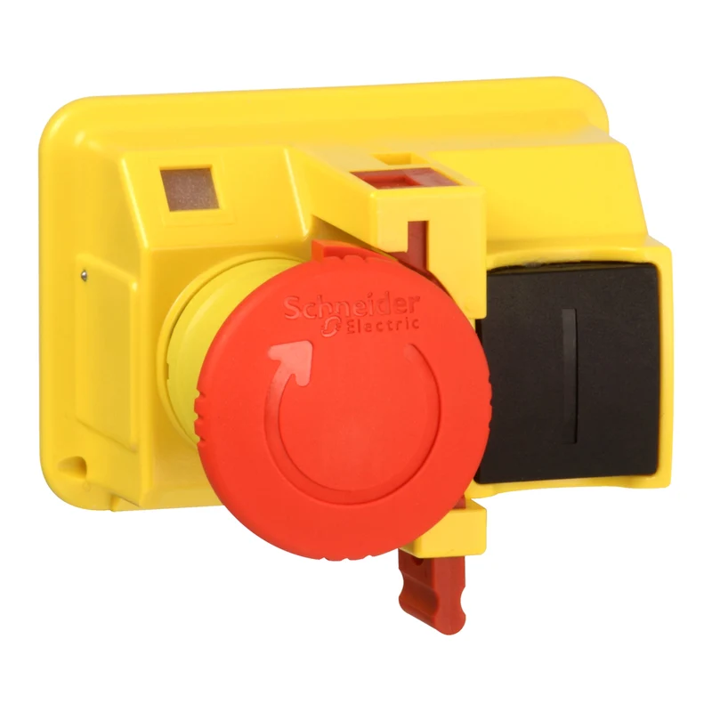 PUSHBUTTON MUSHROOM HEAD 40MM PADLOCKABLE RED