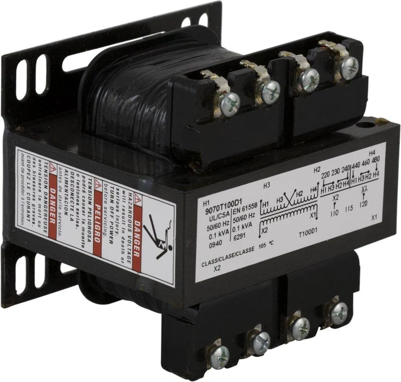 CONTROL TRANSFORMER 100VA 240/480V-120/240V OPEN TYPE