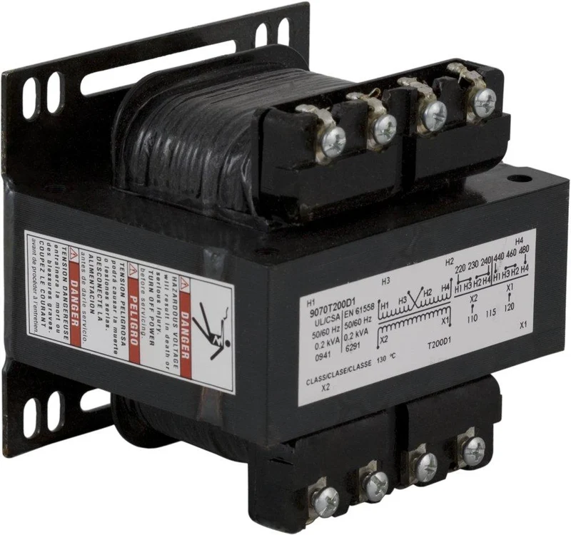 CONTROL TRANSFORMER 200VA 240/480V-120V OPEN TYPE