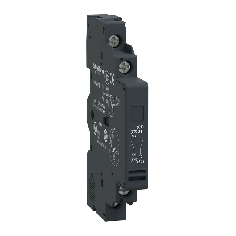 CONTACT AUXILIARY INSTANTENOUS 1NO 1NC 2-BLOCK LEFT HD