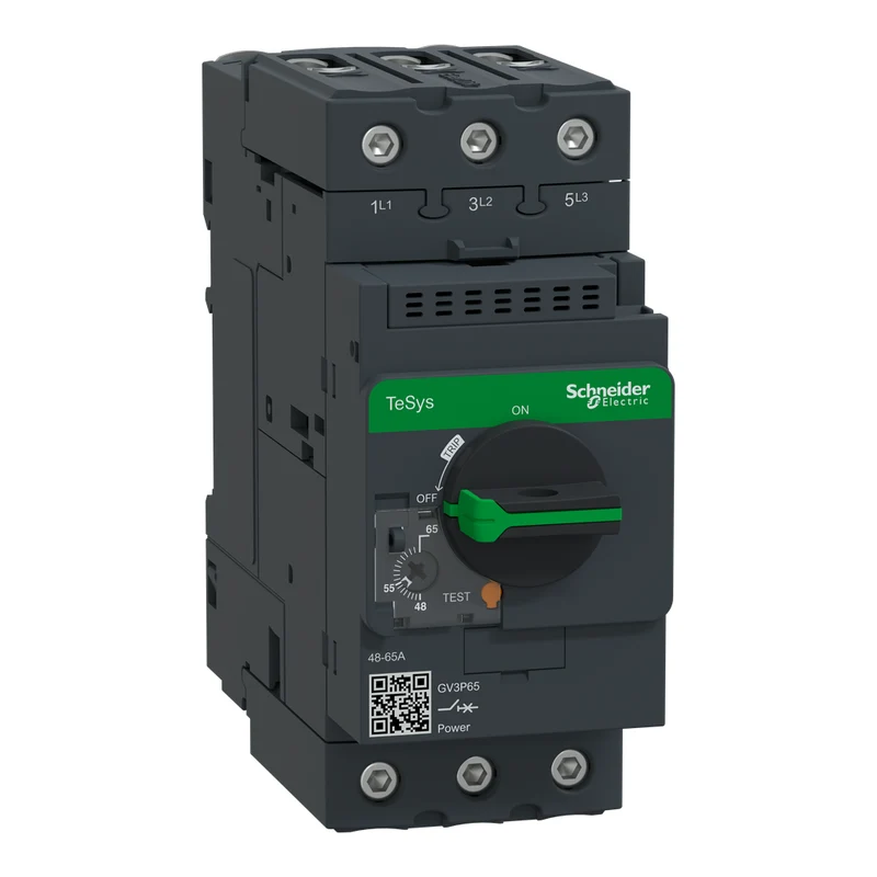 MANUAL STARTER 3P 600V 48-65A TRIP SETTING ROTARY HANDLE