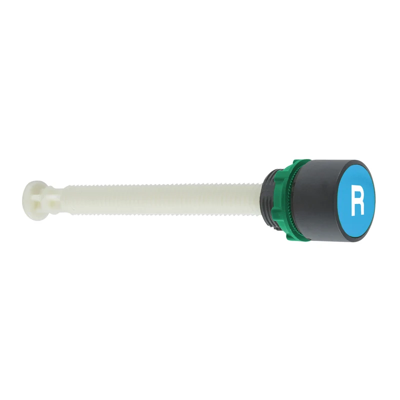 PUSHBUTTON RESET 22MM FOR 17-120MM ADJUST SHAFT BLUE