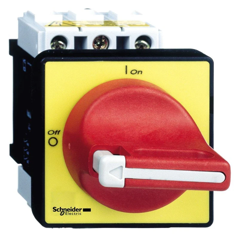 SWITCH MANUAL 3P 25A 600V PADLOCKING HANDLE RED/YELLOW