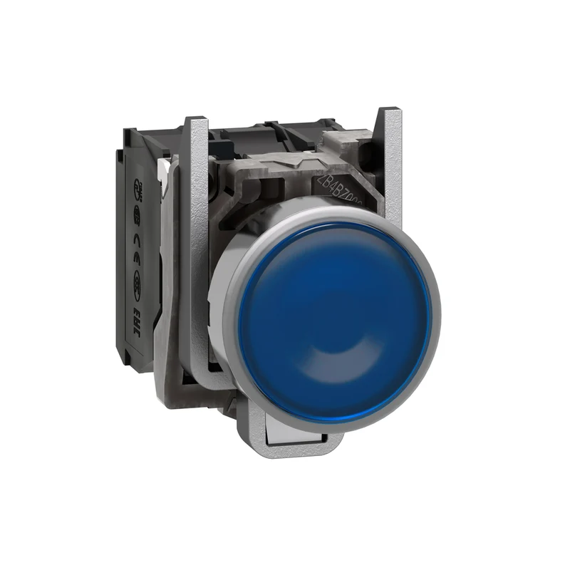 PUSHBUTTON 22MM ILLUMINATED 1NO 1NC 24VAC/DC BLUE