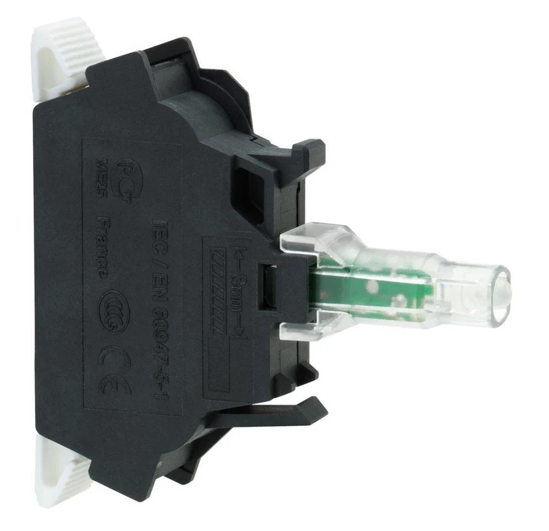 BODY FOR 22MM ILLUM. LED PUSHBUTTON/SW 24VAC/DC YELLOW
