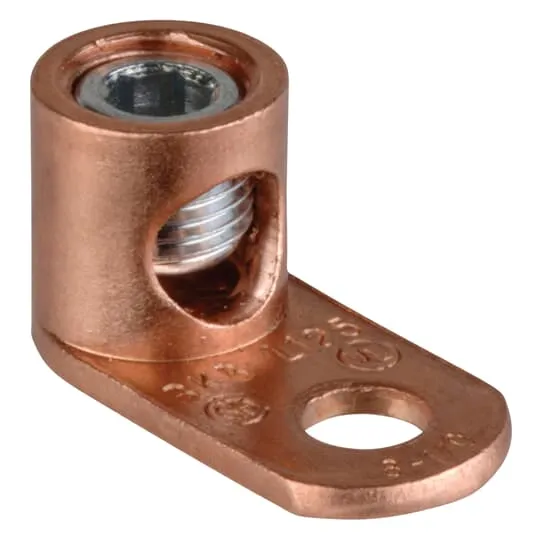 LUG MECHANICAL STRAIGHT 1C #1/0 TO #8 COPPER 21/64" HOLE