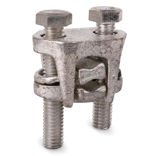 TWO BOLTS TIN PLATED COPPER FOR #4/0-1/0 CU/AL/ACSR WIRE