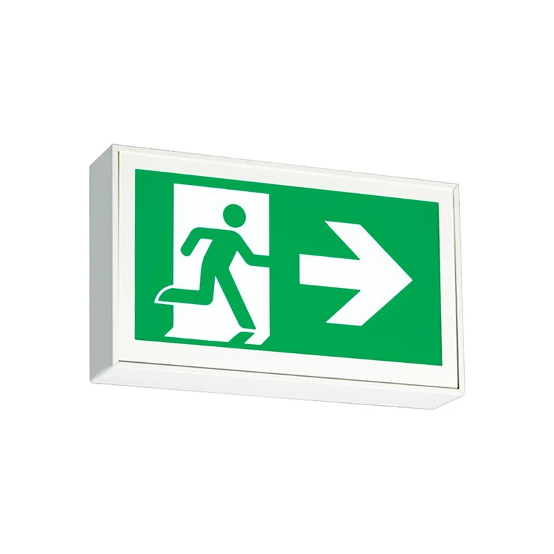 SIGN PICTOGRAM STEEL 1-FACE LED 120-347V SELF POWERED WH