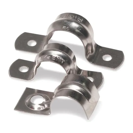 STRAP RIGID 1-HOLE 1/2" STEEL GALVANIZED