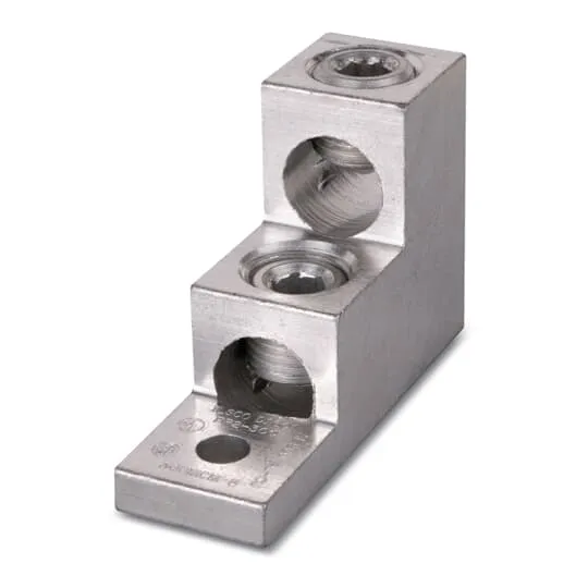 LUG MECHANICAL 3C 600MCM TO #2 CU/AL 2 X 13/32" HOLE