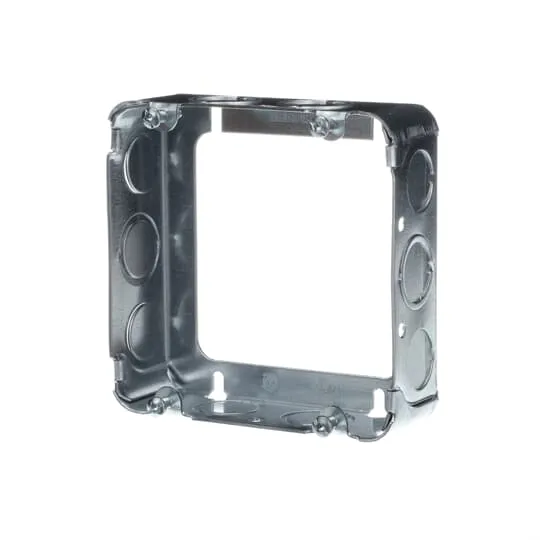 BOX METAL SQUARE 4-11/16X 1-1/2"D EXTENSION 1/2 & 3/4" KO