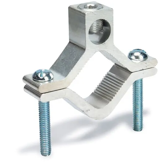 GROUND CLAMP 1-1/2 TO 2" COND. 250MCM-#6 WIRE ALUMINUM