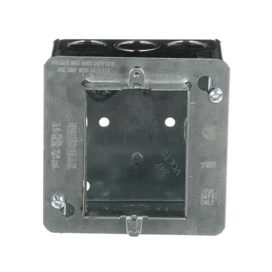 BOX METAL SQUARE 4X 4X 1-1/8"D 347V KIT STUD BRACKET