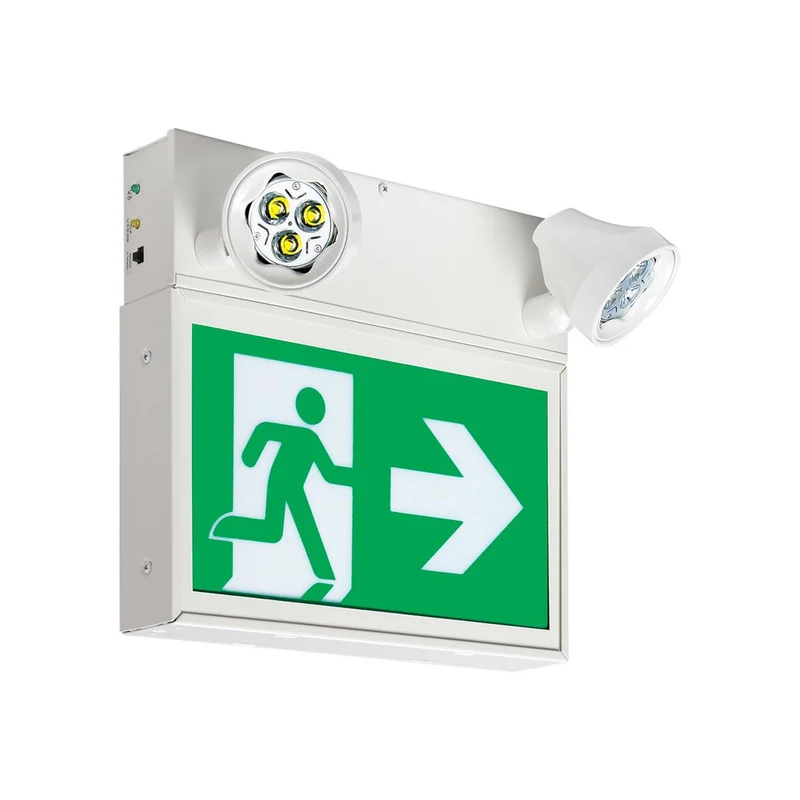 COMBO PICTOGRAM STEEL 6V 44W 1-F 2-HEAD 4W LED 120/347V