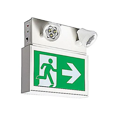 COMBO PICTOGRAM ALUMINUM 1-FACE 2-HEAD 5W LED 120/347V
