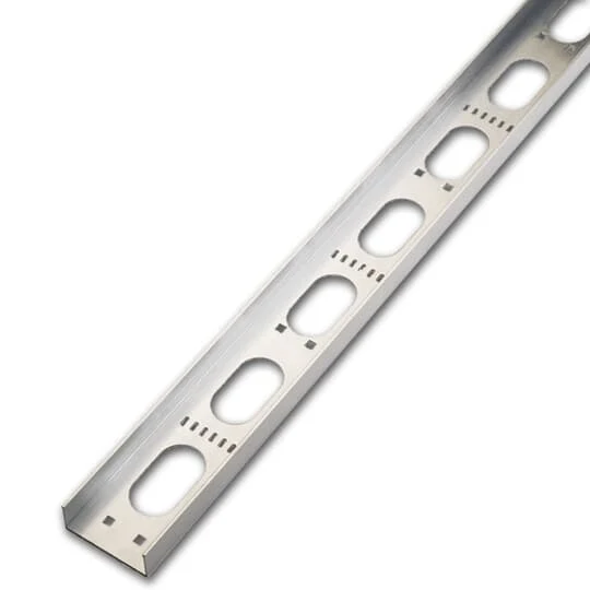 CABLE TRAY STEEL PRE-GALV. VENTILATED 3M 4" W X 1-5/8" D