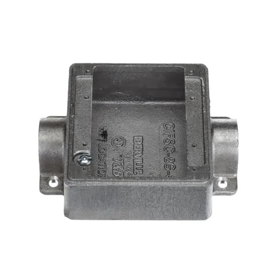 BOX FSC 2G WEATHERPROOF ALUMINUM 1-7/8" DEPTH 2-HUB 3/4"