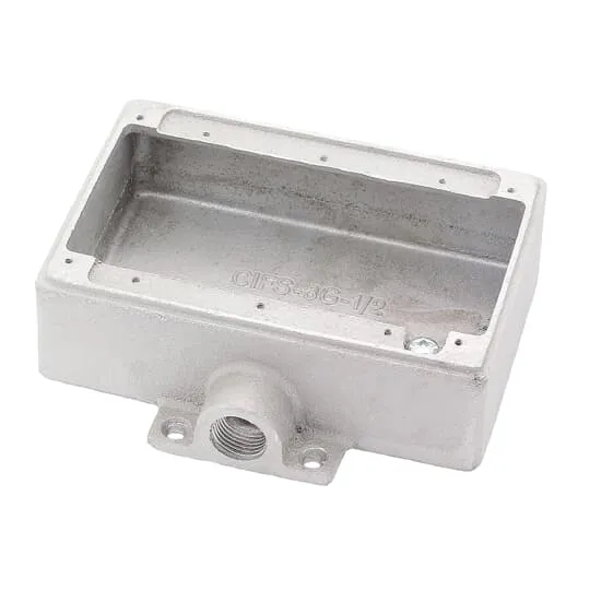 BOX FS 3G WEATHERPROOF ALUMINUM 1-7/8" DEPTH 1-HUB 1/2"