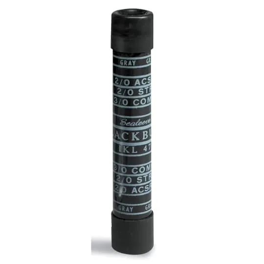 SLEEVE COMPRESSION #3/0 CU/AL WIRE BLACK