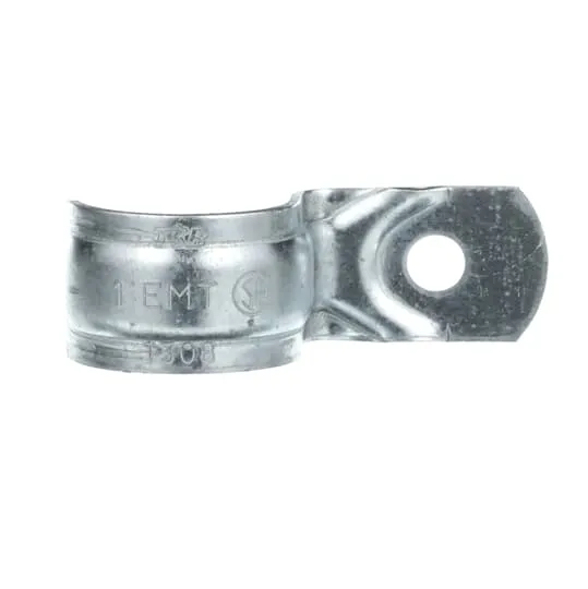 STRAP EMT 1-HOLE 1" STEEL GALVANIZED