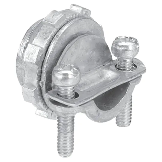 CONNECTOR NMD/NMWU 1-1/4" 2-SCREW RANGE 0.56-1.06" ZINC