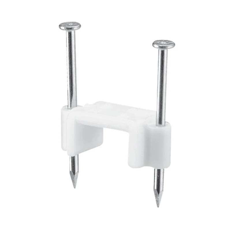 CABLE NAILING STAPLE 0.49"W X 0.25"H PLASTIC