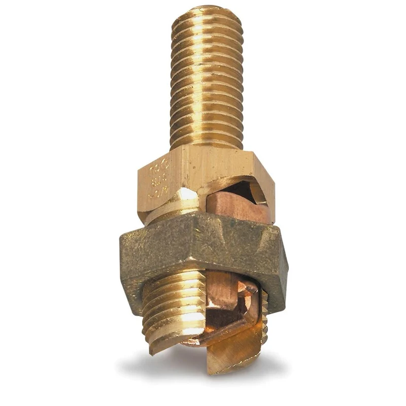 CONNECTOR SERVICE POST BRONZE FOR 1 WIRE #1-8 COPPER