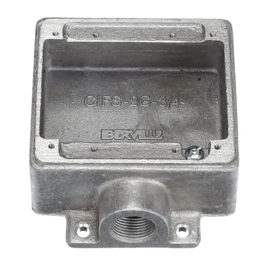 BOX FS 2G WEATHERPROOF ALUMINUM 1-7/8" DEPTH 1-HUB 3/4"