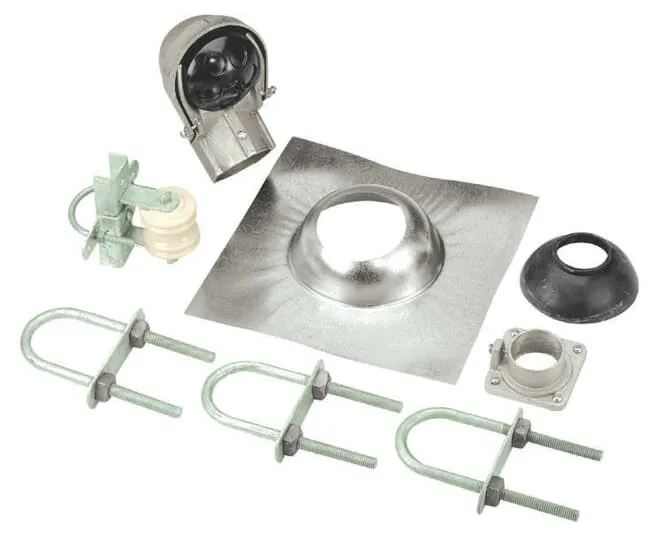 MAST KIT 200A W/CAP-RACK-FLANGE-STRAP-MAST COUPLER BC