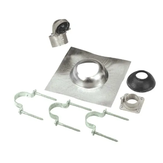MAST KIT 100A W/CAP-STRAP-MAST COUPLER-FLANGE NB NF