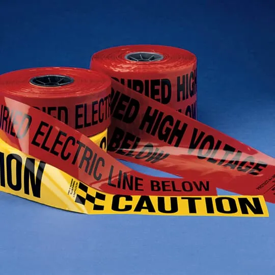 BURIED TAPE 6"X1000' CAUTION BURIED ELECTRIC LINE BELOW