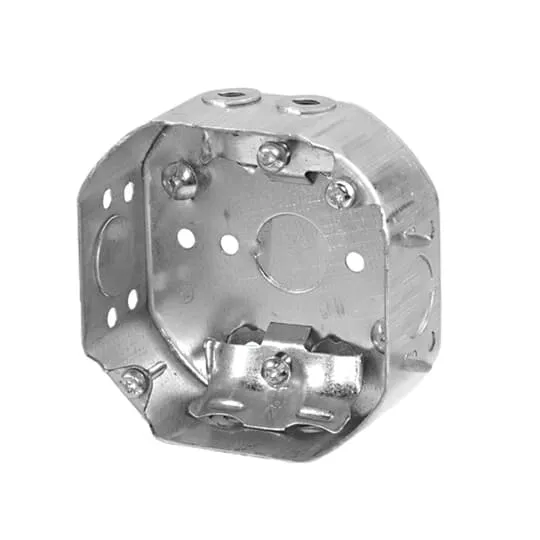 BOX METAL OCTAGONAL 4X 1-1/2"D W/ 1/2" KO FOR NMD CABLE